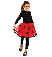 narrenwelt Kostüm Tüll-Rock Marienkäfer Käfer Tutu Kinder 116-140