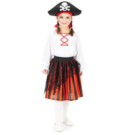 narrenwelt Kostüm Piratin Jenny Mädchen  128+140