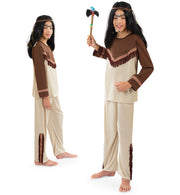 narrenwelt Kostüm Indianer Anando Western 2tlg Anzug 140-164