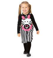 narrenwelt Kostüm Zebra Baby Latzhose kurz 98-104