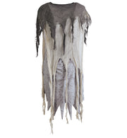 narrenwelt Zombie Kleid  Halloween Damen Kleid 1tlg. Pannesamt Damen Kostüm Horror Geist Zauberer Hexe