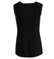 narrenwelt Kostüm Skull-Weste  Damen Weste mit Totenkopf Piratin Halloween