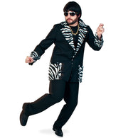 narrenwelt Kostüm Jacke Blazer Zebra Retro Proll Lude Macho 70er 80er Jahre L + XXL