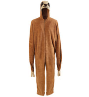 narrenwelt Kostüm Faultier Overall mit Kapuze L+XXL