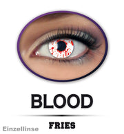 narrenwelt Fun Linse Halloween, Einzel Linse Blood, Motiv-Linse Cosplay-Linse weiche Kontaktlinse getönt