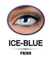 narrenwelt Fun Linse Halloween, Linsen Set(Paar) Ice Blue Motiv-Linse Cosplay-Linse weiche Kontaktlinse getönt