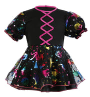 narrenwelt Kostüm Hexilein Hexe Kleid mit Pumphose 2 tlg. Set Baby Kleinkind Kostüm Mädchen 86 - 104