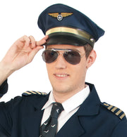 narrenwelt Piloten-Mütze Hut Pilot ca. 58  cm