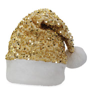 narrenwelt Nikolausmütze gold mit Pailletten Bommel Pelzrand Nikolaus Mütze Weihnachtsmütze Einheitsgröße