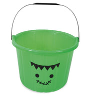 narrenwelt Halloween Eimer mit Henkel mit Kürbisgesicht  21 x 17 cm Kostüm Accessoire