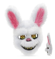 narrenwelt Horrormaske Hase – Gruseliges Accessoire Horror Maske Halbmaske Halloween Motto Party Event