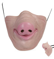 narrenwelt Schweinchenmaske Halbmaske Schwein Maske Halloween Motto Party Event
