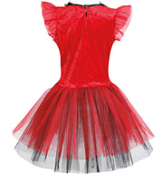 narrenwelt Kostüm Kleid Develina Teufelchen Mädchen Gr. 104 - 128