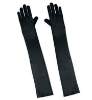 narrenwelt Handschuhe lang Damenhandschuhe schwarz Länge ca. 60 cm Great Gatsby 20er Jahre 50er Jahre Kostüm Accessoire