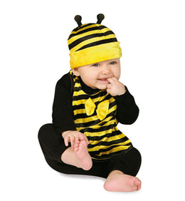 narrenwelt Biene 2tlg Baby-Set Süßes Bienchen Lätzchen + Mütze mit Fühler 0 - 2 Jahre