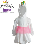 narrenwelt Einhorn Set Kleid Mädchen 3tlg Set Pummel & Friends Tüllrock+Flügeln+Schweif 98