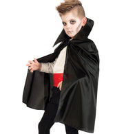 narrenwelt Kostüm Vampir Kind Cape mit Stehkragen Halloween Kinder 116/128 + 140/152