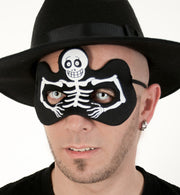 narrenwelt Domino Augenmaske Skelett Halloween Dracula Vampir Geister