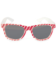 narrenwelt Brille Karo Rot/Weiss Kariert Trachtenbrille Karobrille Bayern Gaudi Party Fest im Oktober