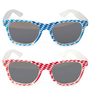 narrenwelt Brille Karo Rot/Weiss Kariert Trachtenbrille Karobrille Bayern Gaudi Party Fest im Oktober