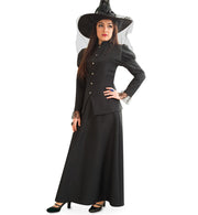 narrenwelt Kostüm Hexe Misty Halloween Kleid Damenkostüm Zauberin Gothic Kleid Gr. 38