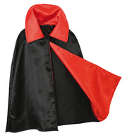 narrenwelt Kostüm Cape Edel mit Stehkragen 1 tlg. Umhang Horror Vampir Halloween  Gr 128/140