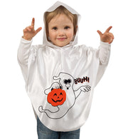 narrenwelt Kostüm Little Buuh 1 tlg. mit Kapuze Umhang Kind Kleiner Geist 98 + 104/116