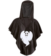 narrenwelt Kostüm Little Ghost Geist Cape mit Kapuze 1 tlg. Umhang Überwurf  Halloween  Gr 98 + 104/116