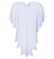 narrenwelt Kostüm Geist Cape mit Haube 1 tlg. weiß Ghost Umhang Überwurf  Halloween