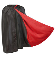 narrenwelt Kostüm Vampir Umhang schwarz/rot 1tlg. mit Kapuze  Vampirumhang Einheitsgröße Adult Unisex