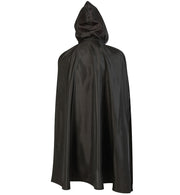 narrenwelt Kostüm Vampir Umhang schwarz/rot 1tlg. mit Kapuze  Vampirumhang Einheitsgröße Adult Unisex