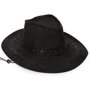 narrenwelt Cowboy Hut Cowboyhut Wildlederoptik schwarz ca. 58 cm Erwachsene