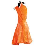 narrenwelt Cape Monster Halloween orange mit Kapuze Kinder Baby Kostüm Fasching Pannesamt GR: 98 + 104