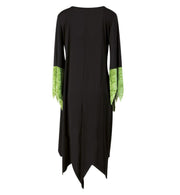 narrenwelt Kostüm Märchenhexe Damen Kleid  1tlg. Halloween Big Damen Hexenkleid Hexenkostüm Hexe Gr. 46 - 58