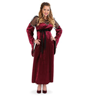 narrenwelt Kostüm Cilla Damen Kleid Halloween Gothic Kleid 1tlg mit Gürtel Gr: 38 - 46