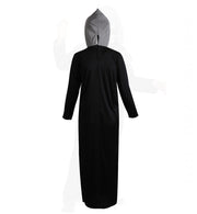 narrenwelt Kostüm Skelett Robe 1-tlg. mit Kapuze + Maske Halloween Fasching Kinderkostüm Größe 128/140 + 164
