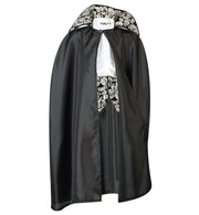 narrenwelt Kostüm Lord Evil Vampir Cape Umhang Kinder 2-tlg. mit Jabot Fasching