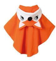 narrenwelt Kostüm Kostüm Cape Fuchs - Hellbraun mit Kapuze und niedlichem Gesicht Fasching Karneval 98-116