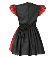 narrenwelt Kostüm Spinnenhexe Halloween Hexen Kleid Mädchen 116-140 Karneval