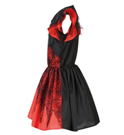 narrenwelt Kostüm Spinnenhexe Halloween Hexen Kleid Mädchen 116-140 Karneval