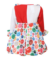 narrenwelt Kostüm Kleid Knöpfchen Clown  Kinderkostüm 92-104 Karneval Fasching