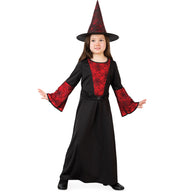 narrenwelt Hexe Mystia Hexe Kind Mädchen Kleid Halloween 116-140