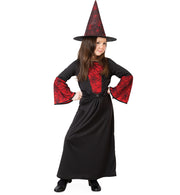 narrenwelt Hexe Mystia Hexe Kind Mädchen Kleid Halloween 116-140