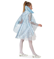 narrenwelt Kostüm Prinzessin Schnee Cape Eis blau Fasching 104/116 + 128/140