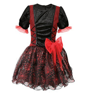 narrenwelt Edel Hexe Ilvy Hexe Kind Kleid Pannesamt viele Details Halloween 104 - 140