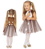 narrenwelt Kostüm Reh Reh kitz Kleid Kinder Fasching 98+104