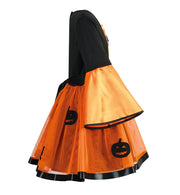 narrenwelt Kostüm Hexe Kinder Halloween Kürbis  128+140