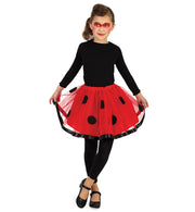 narrenwelt Kostüm Tüll-Rock Marienkäfer Käfer Tutu Kinder 116-140