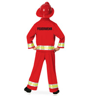 narrenwelt Kostüm Fireman Feuerwehr Jungen rot 98-128
