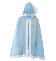 narrenwelt Kostüm Cape Elisa Königin 1tlg. mit Kapuze hellblau